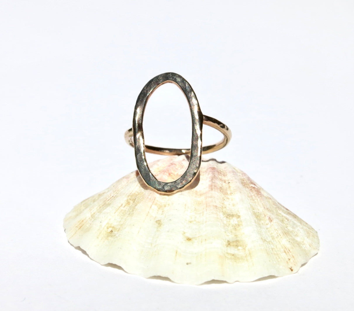 Gold Filled Open oval ring - Sacred Birch