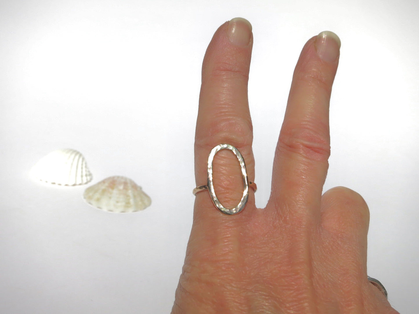 Gold Filled Open oval ring - Sacred Birch