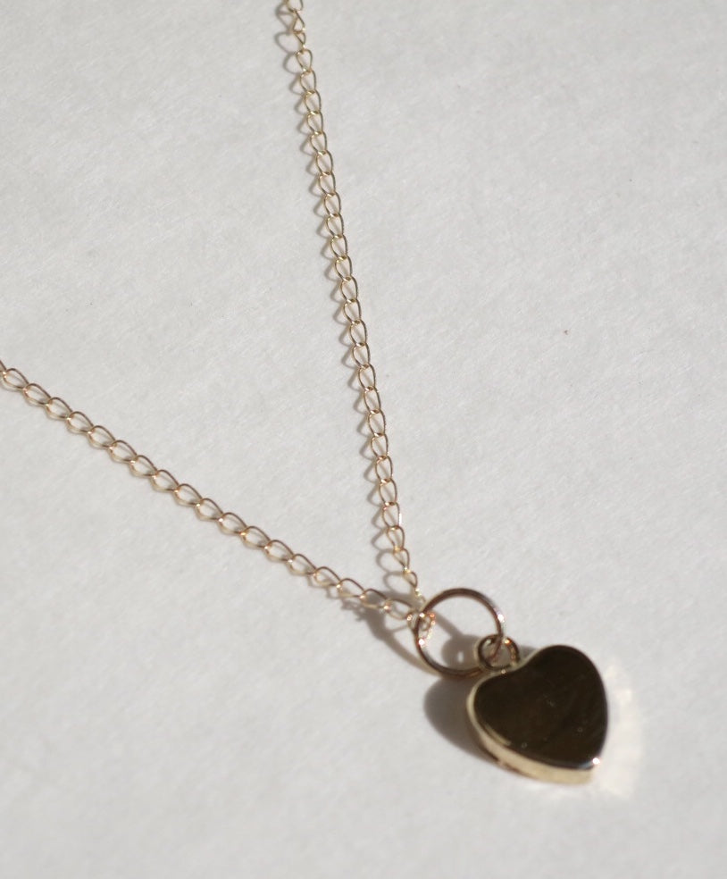 Tiny Gold Heart Necklace - Sacred Birch