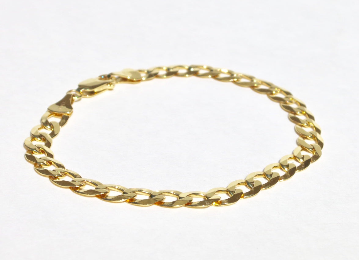 Gold Curb Chain Bracelet - Sacred Birch