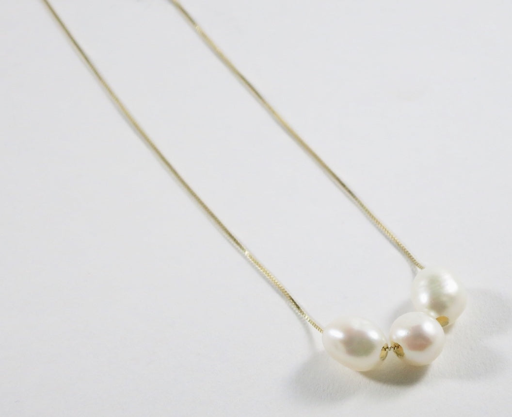 Pearl Slider Necklace - Sacred Birch