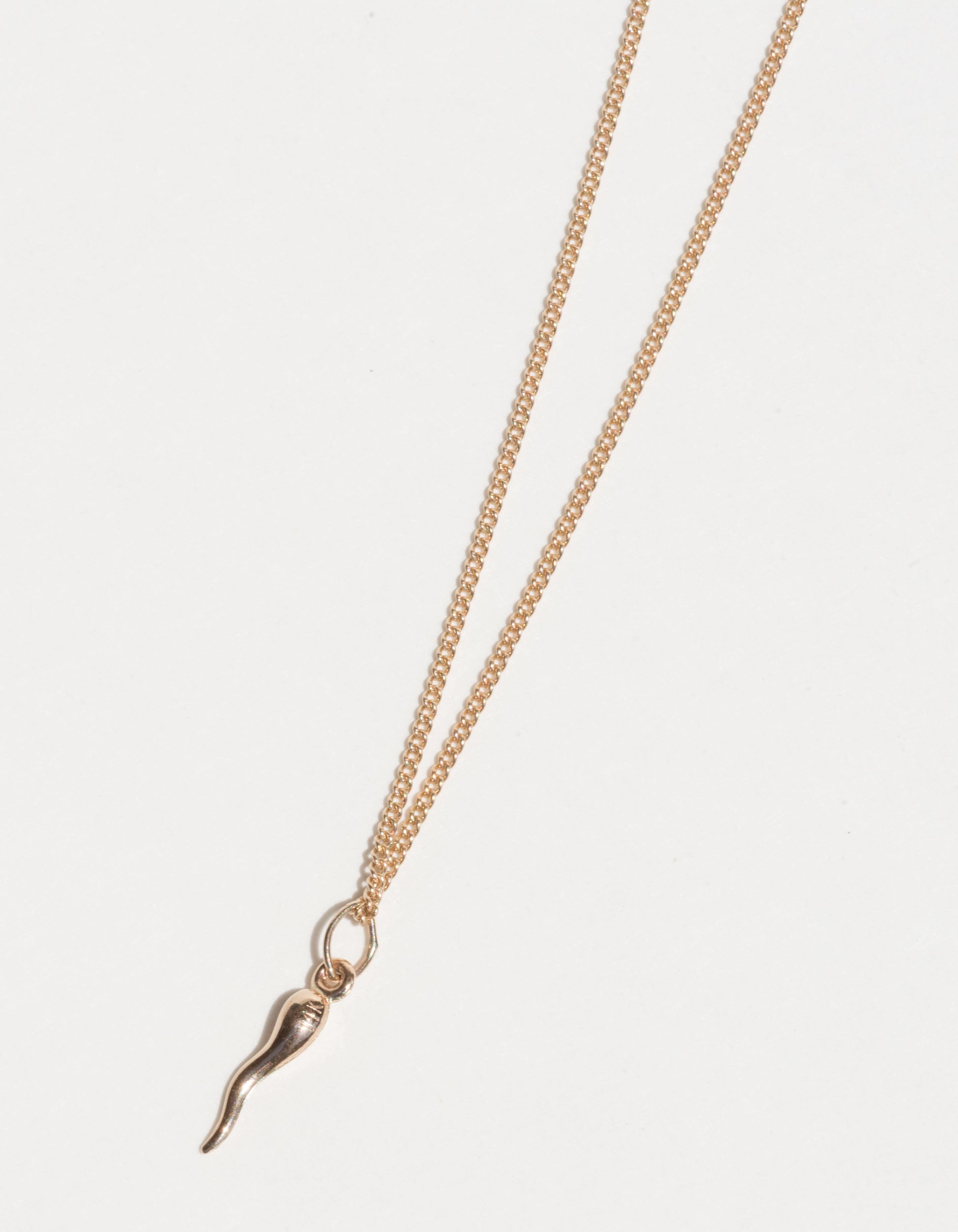 Lucky Gold Cornicello Horn Necklace - Sacred Birch