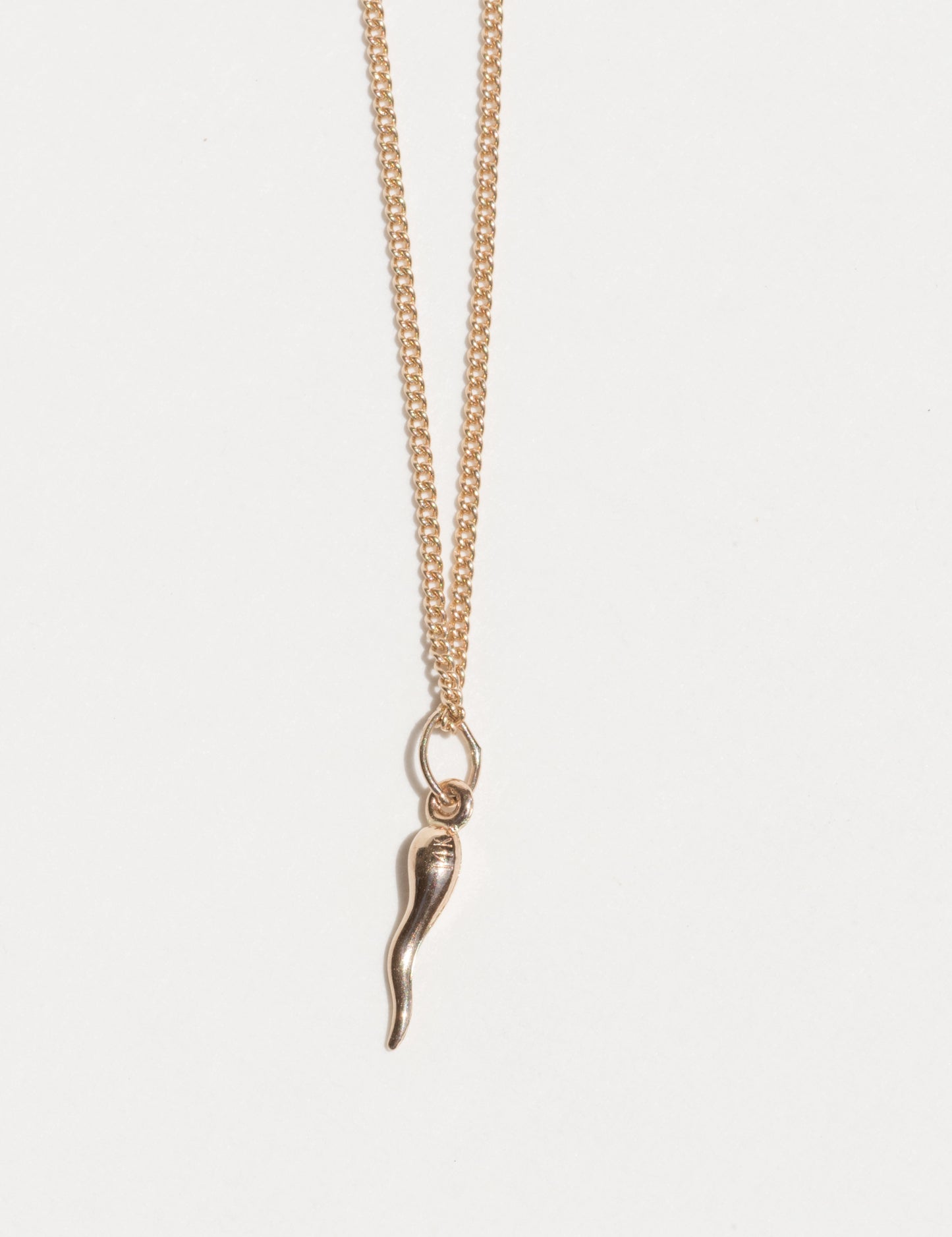 Lucky Gold Cornicello Horn Necklace - Sacred Birch