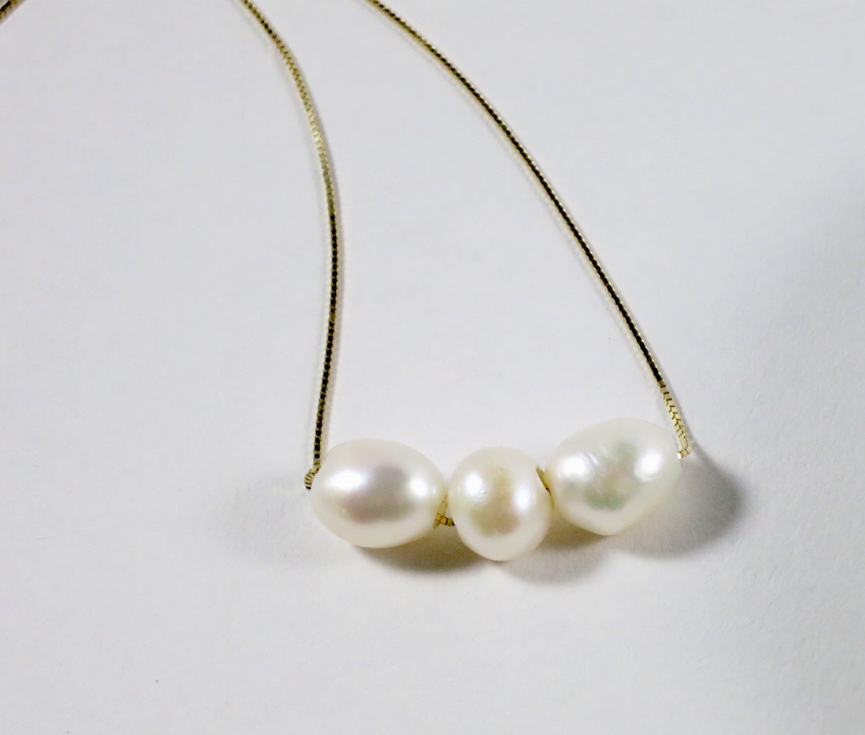 Pearl Slider Necklace - Sacred Birch