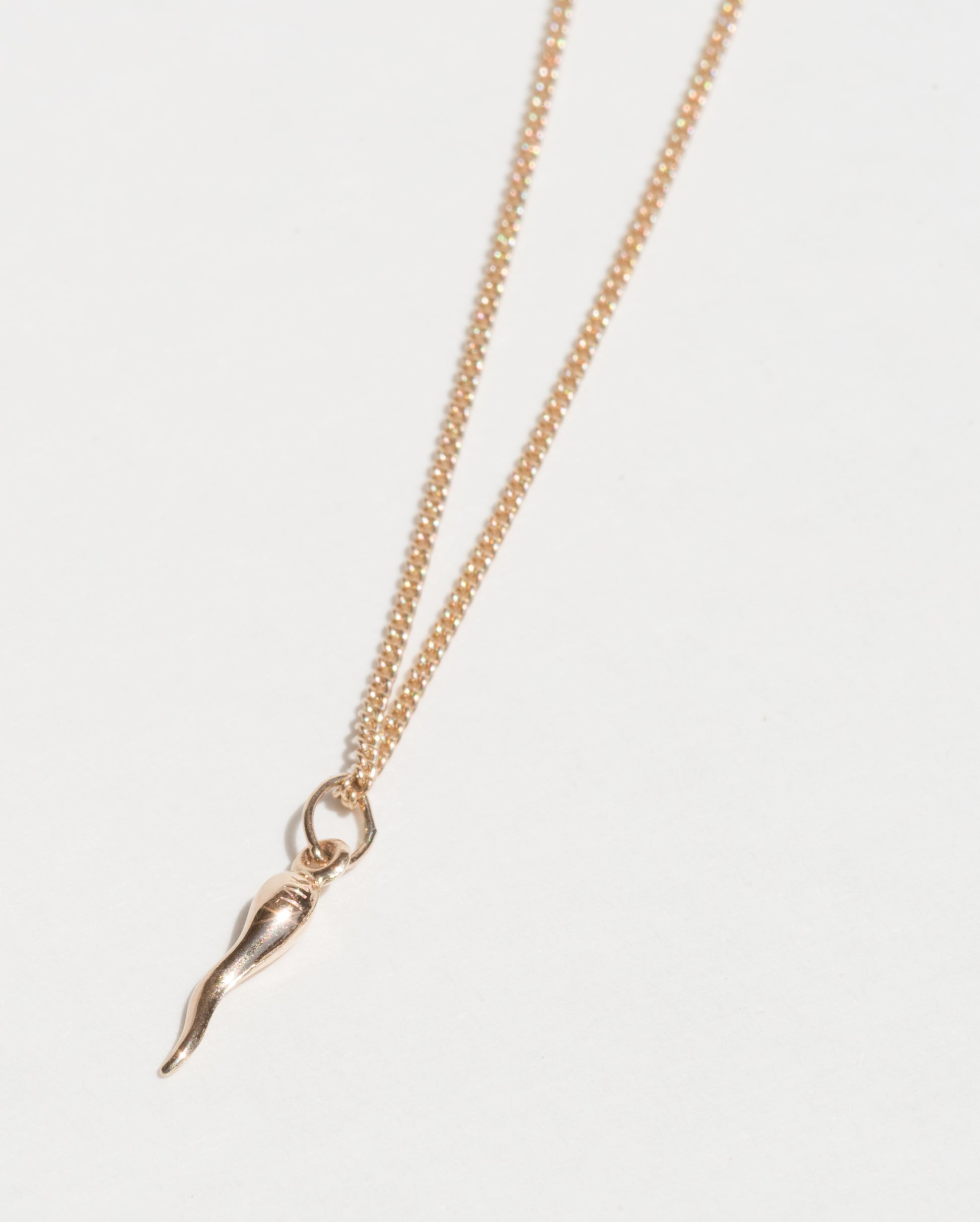 Lucky Gold Cornicello Horn Necklace - Sacred Birch