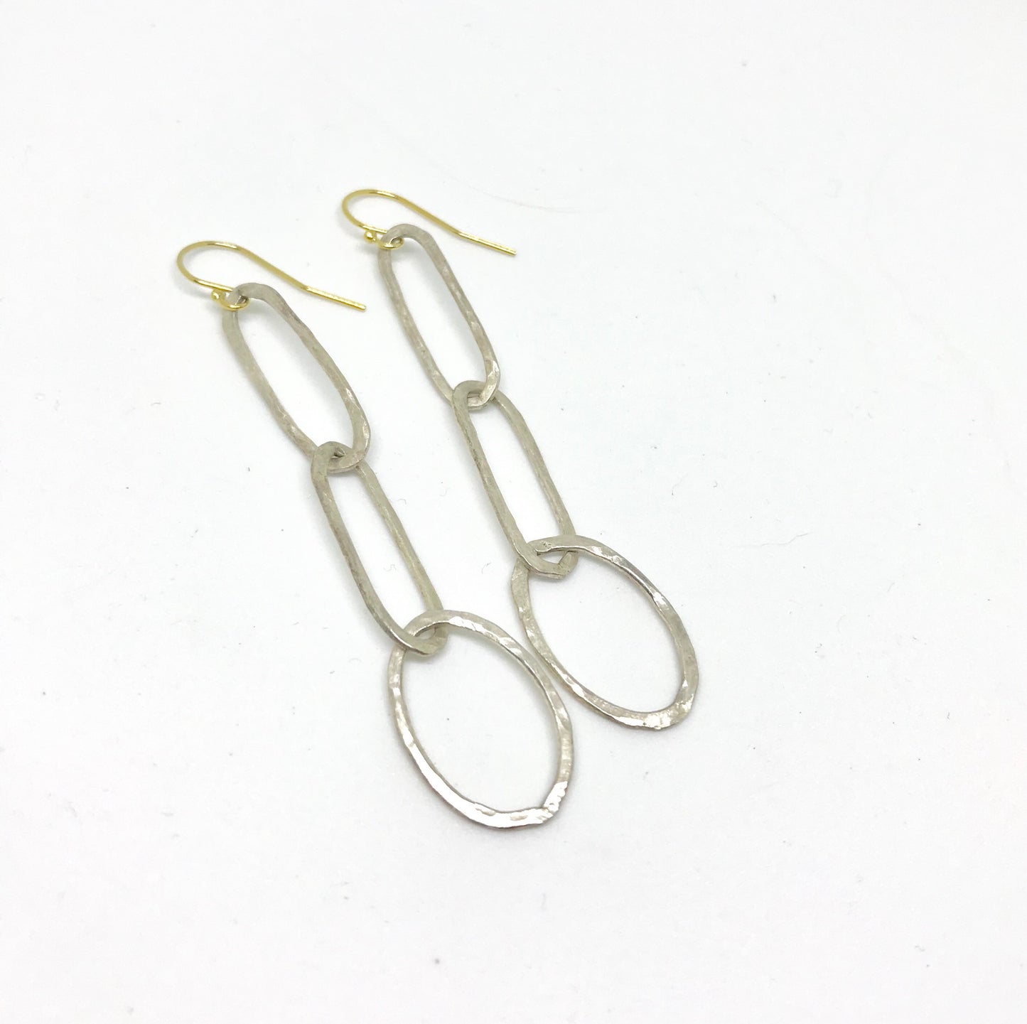 Sterling Silver Hammered Earrings - Sacred Birch