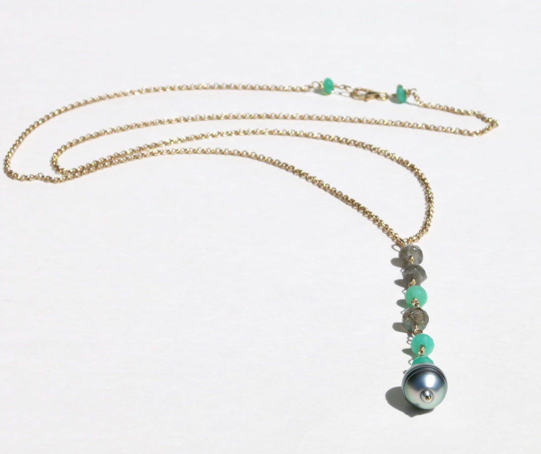 Tahitian Dreams - Tahitian Pearl Y Necklace - Sacred Birch