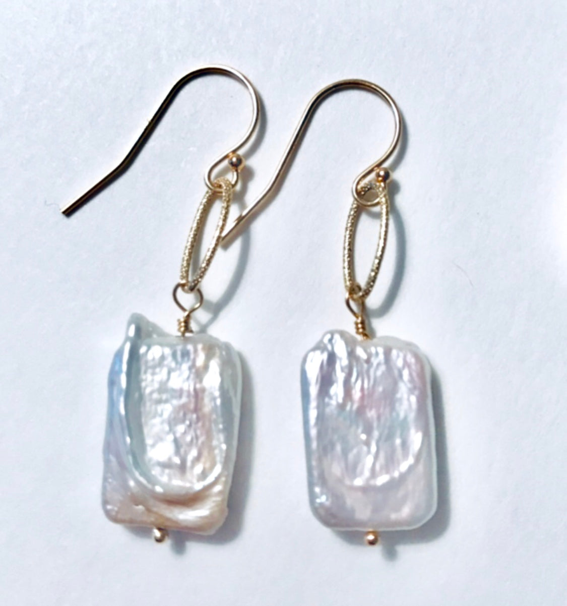 Square Freshwater Pearl Earrings - Sacred Birch