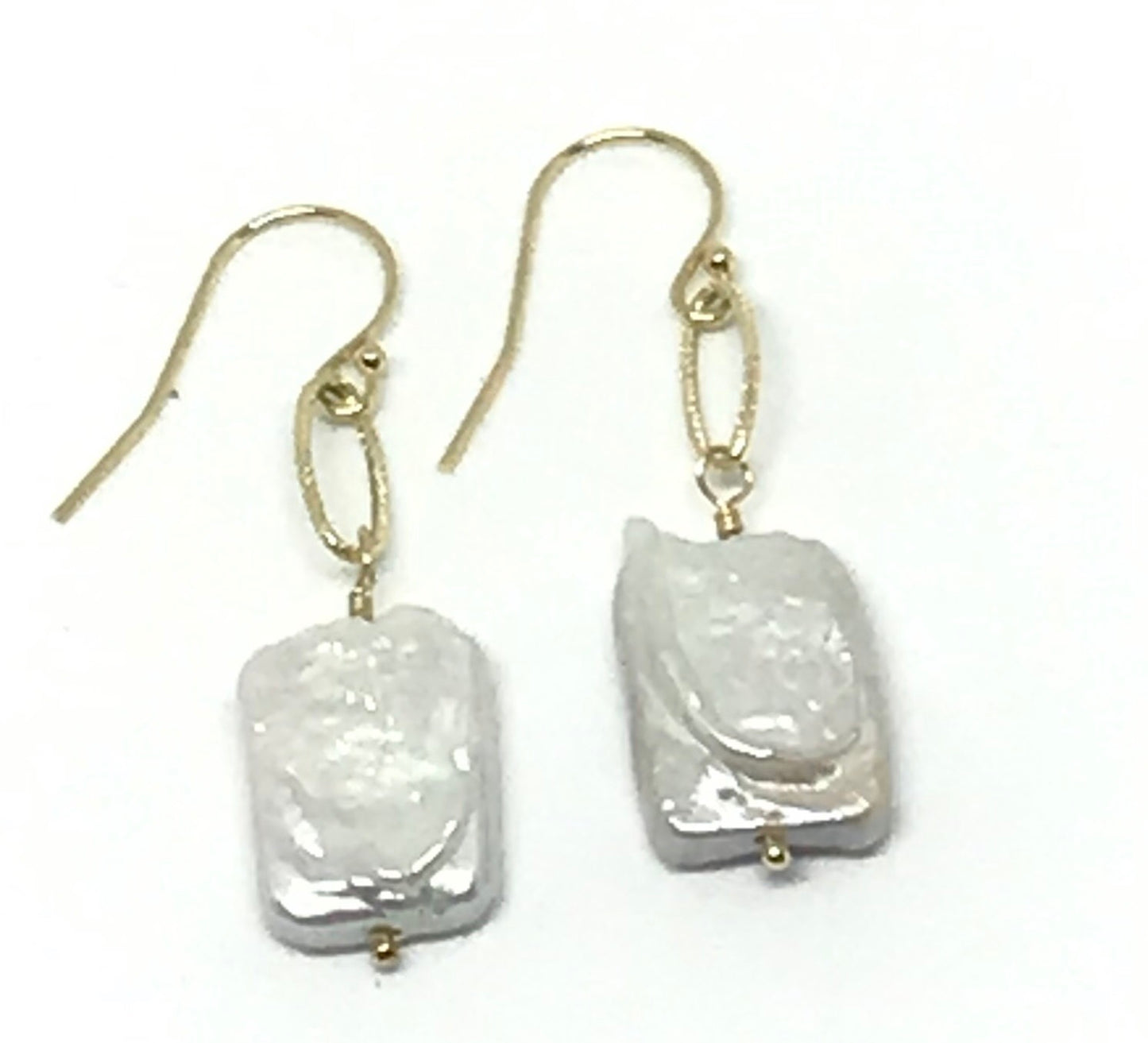 Square Freshwater Pearl Earrings - Sacred Birch