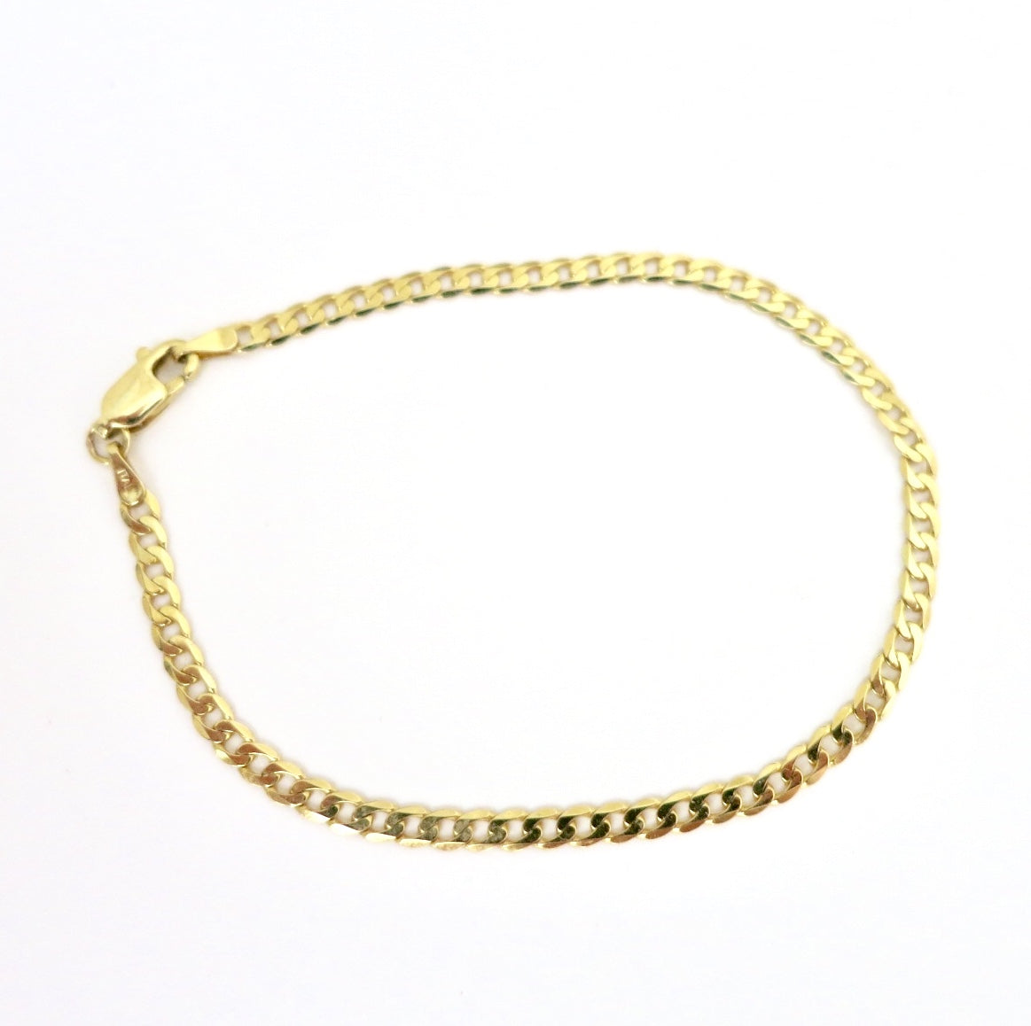 Delicate 14k gold curb chain bracelet - Sacred Birch