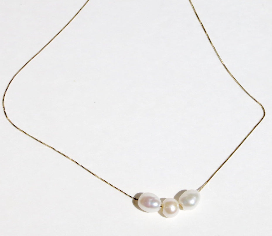 Pearl Slider Necklace - Sacred Birch