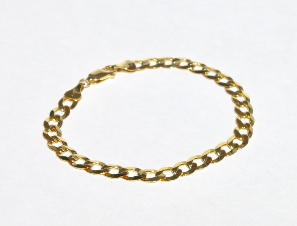 Gold Curb Chain Bracelet - Sacred Birch