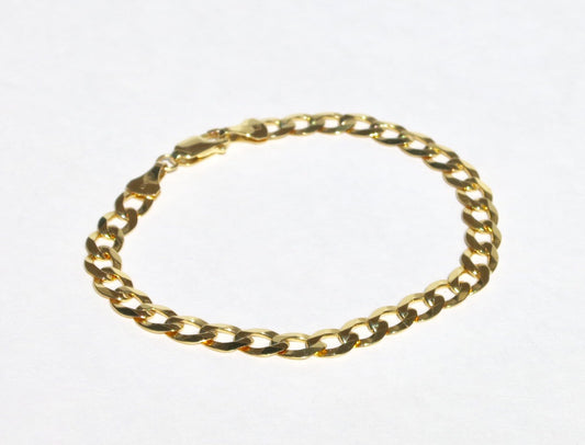 Gold Curb Chain Bracelet - Sacred Birch