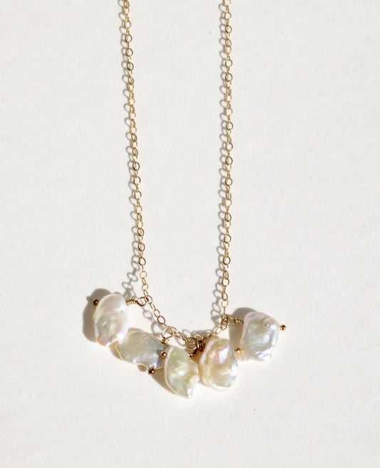 Keishi Pearl Cluster Necklace - Sacred Birch