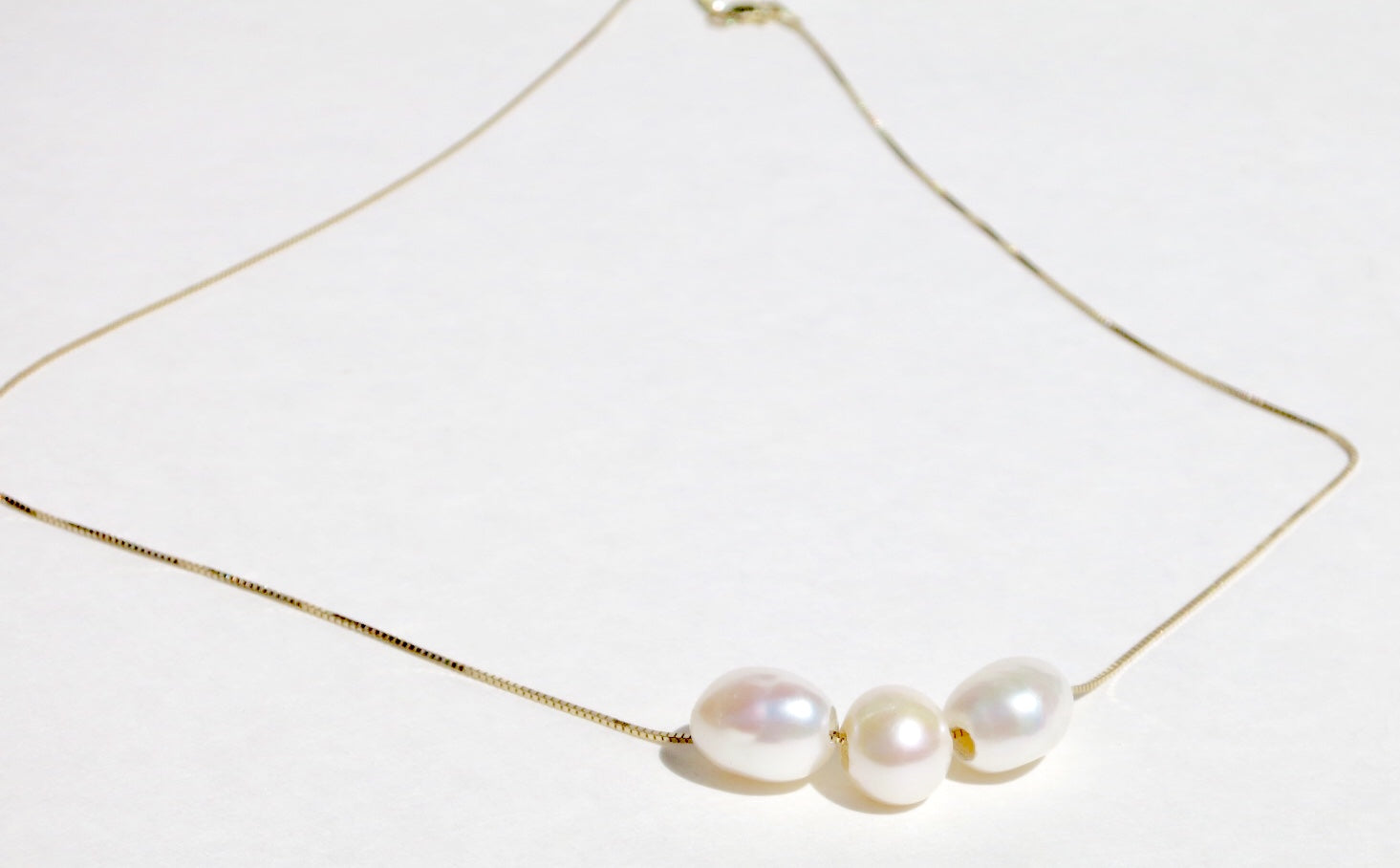 Pearl Slider Necklace - Sacred Birch