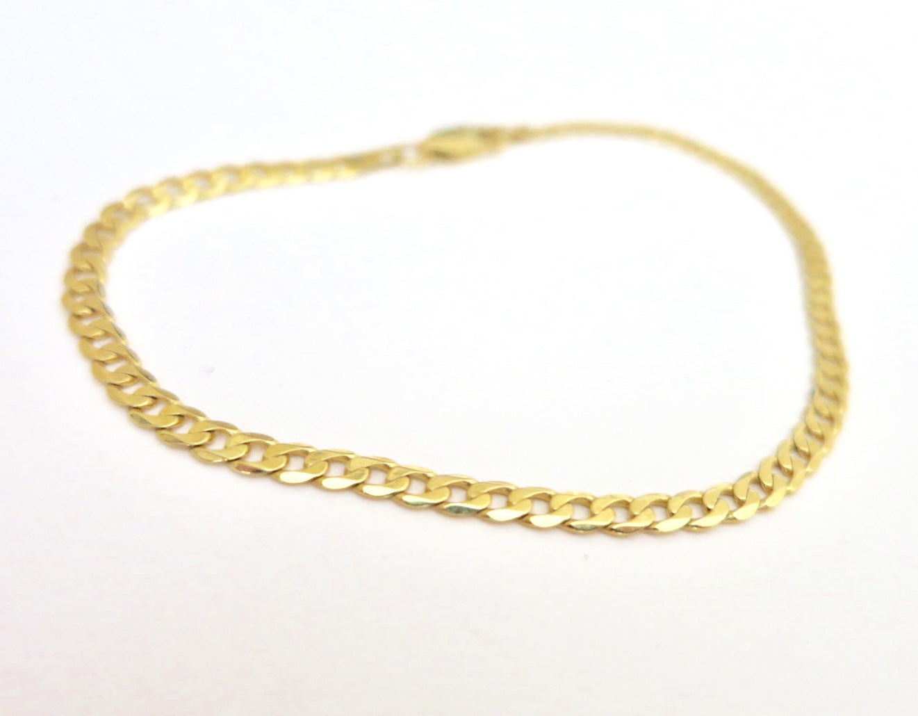 Delicate 14k gold curb chain bracelet - Sacred Birch