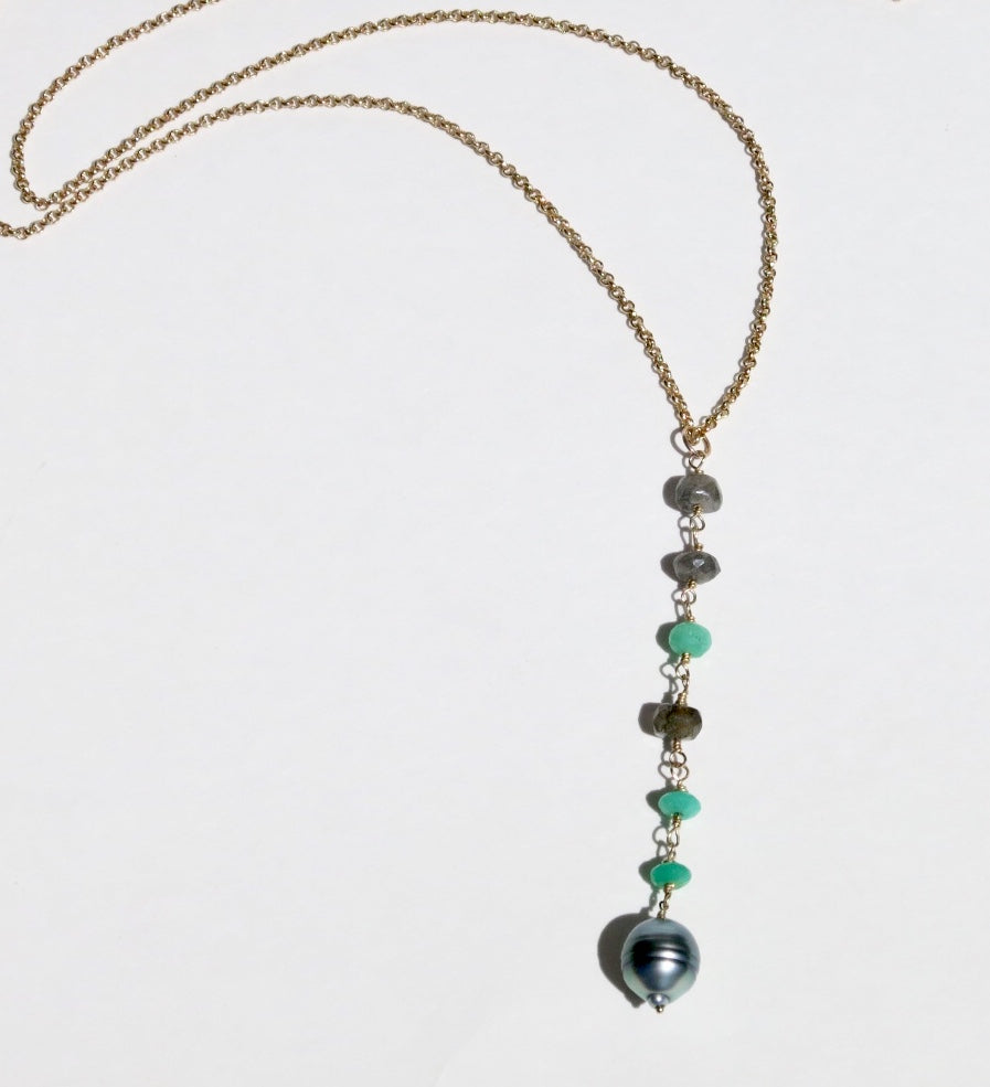 Tahitian Dreams - Tahitian Pearl Y Necklace - Sacred Birch